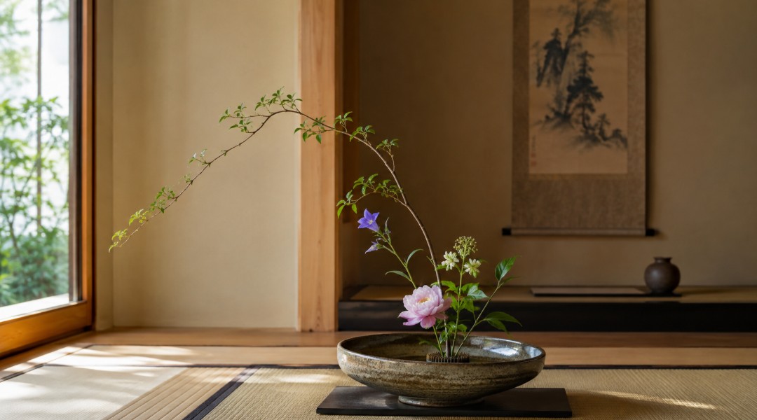 ikebana art floral japonais